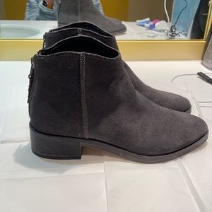 Grey suede Chelsea boots